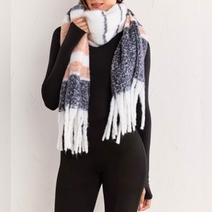 NWT Justin Taylor Multi Colorblock Scarf